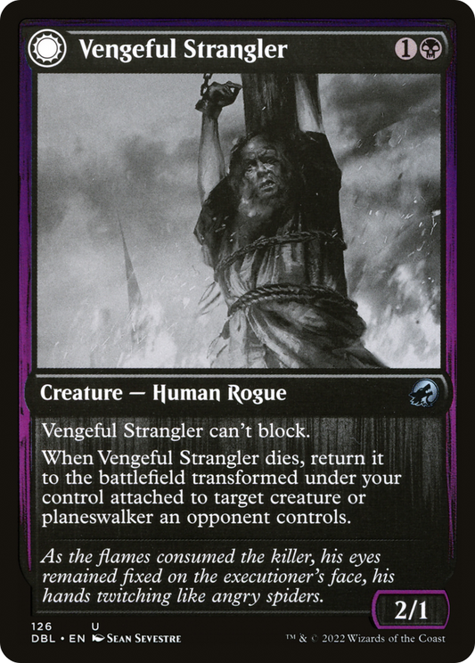 Vengeful Strangler // Strangling Grasp [Innistrad: Double Feature] Foil