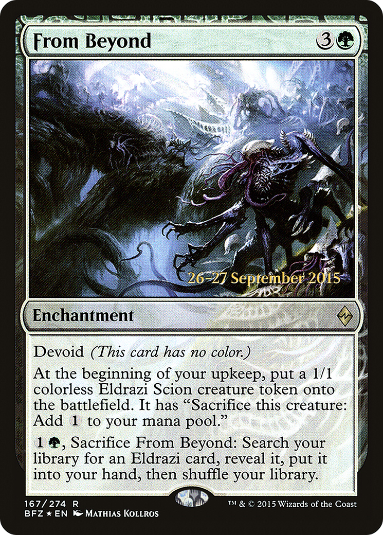 From Beyond [Battle for Zendikar Prerelease Promos] | Silver Goblin