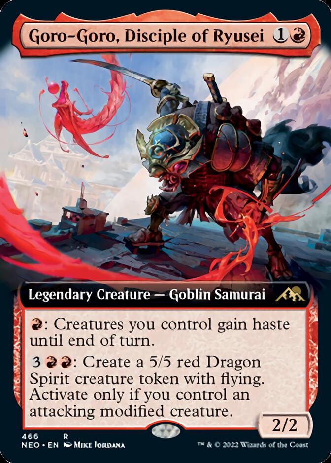 Goro-Goro, Disciple of Ryusei (Extended Art) [Kamigawa: Neon Dynasty] | Silver Goblin