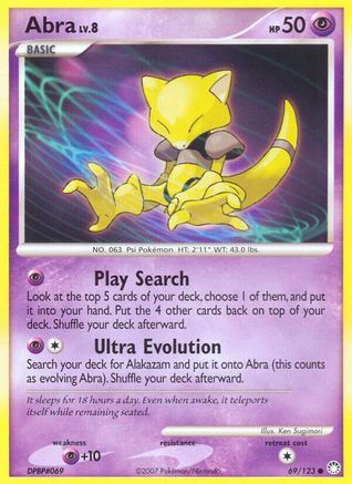 Abra (69/123) [Diamond & Pearl: Mysterious Treasures] | Silver Goblin