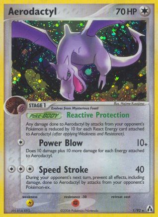 Aerodactyl (1/92) [EX: Legend Maker] | Silver Goblin