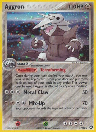 Aggron (1) Reverse Holofoil - Power Keepers