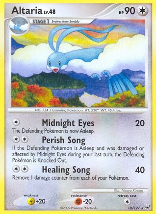 Altaria (18) Reverse Holofoil - Platinum