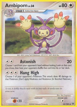 Ambipom (35/100) [Diamond & Pearl: Majestic Dawn] | Silver Goblin