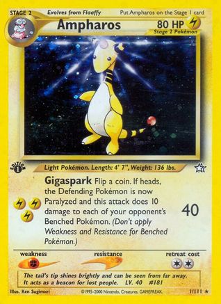 Ampharos (1/111) [Neo Genesis Unlimited] | Silver Goblin