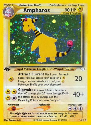 Ampharos (1/64) [Neo Revelation Unlimited] | Silver Goblin