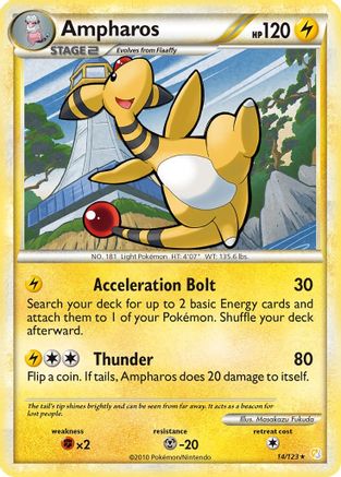 Ampharos (14/123) [HeartGold & SoulSilver: Base Set] | Silver Goblin