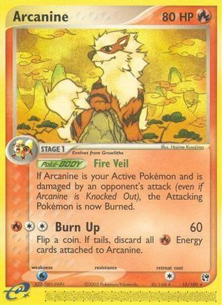 Arcanine (15/100) [EX: Sandstorm] | Silver Goblin