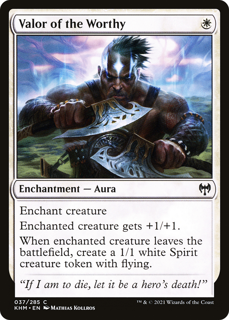Valor of the Worthy [Kaldheim] Foil