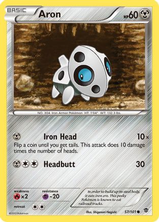 Aron (57/101) [Black & White: Plasma Blast] | Silver Goblin