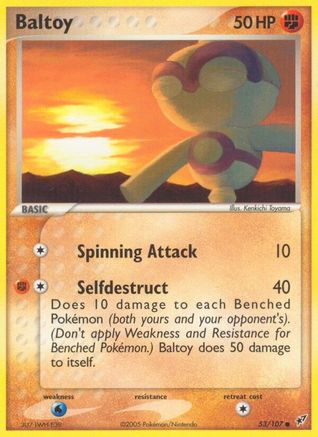 Baltoy (53/107) (Stamped) [EX: Deoxys] | Silver Goblin