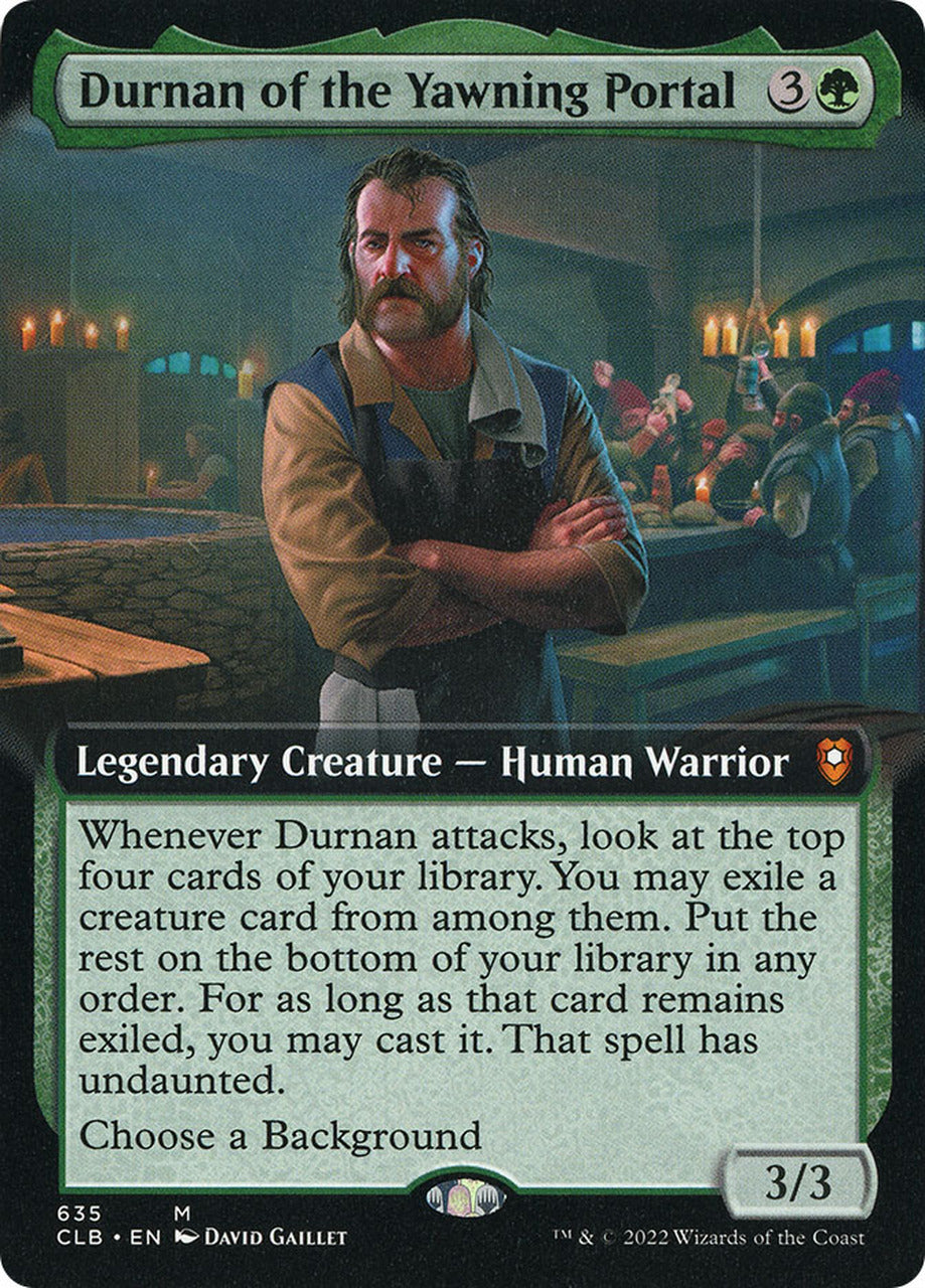 Durnan of the Yawning Portal (Extended Art) [Commander Legends: Battle for Baldur's Gate] | Silver Goblin