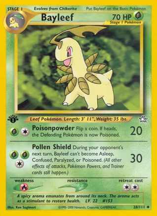 Bayleef (28) (28) 1st Edition - Neo Genesis