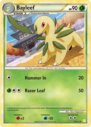 Bayleef (35/123) [HeartGold & SoulSilver: Base Set] | Silver Goblin