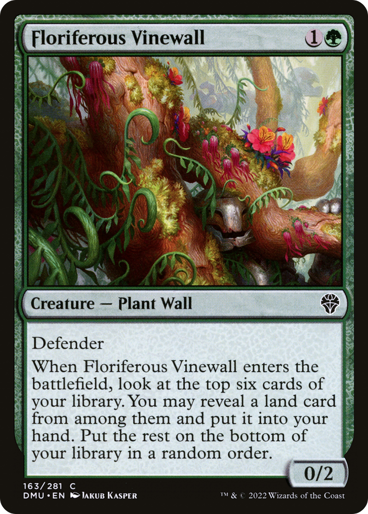 Floriferous Vinewall [Dominaria United] | Silver Goblin