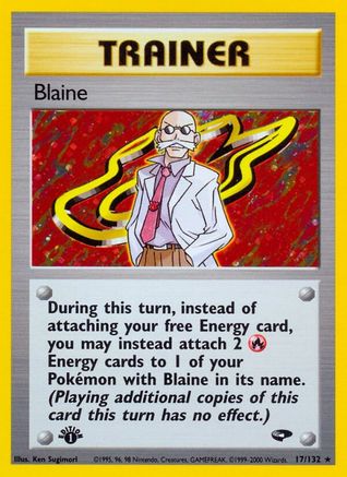 Blaine (17) (1st Edition) Holofoil - Gym Challenge
