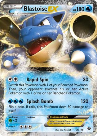 Blastoise EX (29) Holofoil - XY Base Set