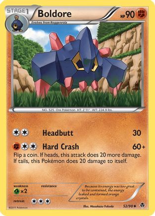 Boldore (52/98) [Black & White: Emerging Powers] | Silver Goblin