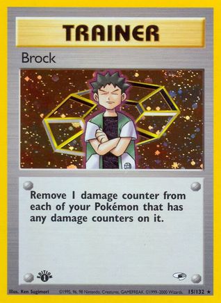 Brock (15/132) [Gym Heroes Unlimited] | Silver Goblin