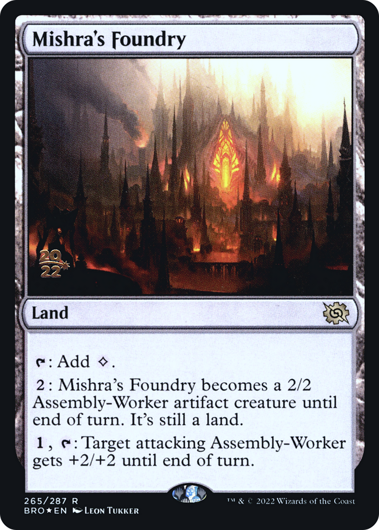 Mishra's Foundry [The Brothers' War Prerelease Promos] | Silver Goblin