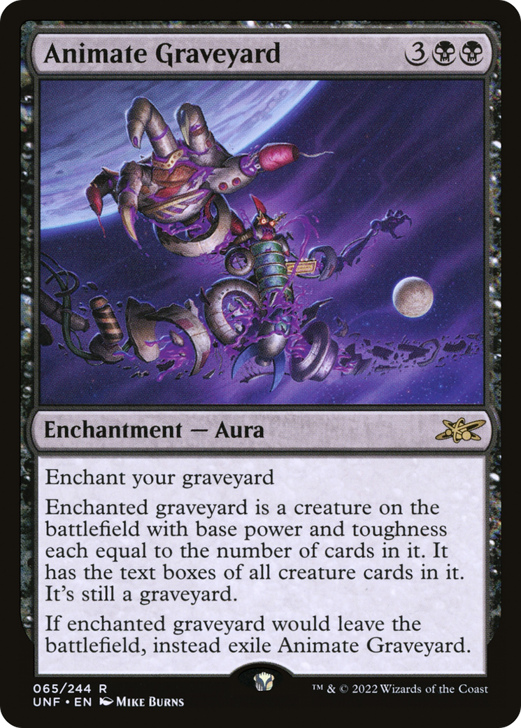 Animate Graveyard [Unfinity] Foil