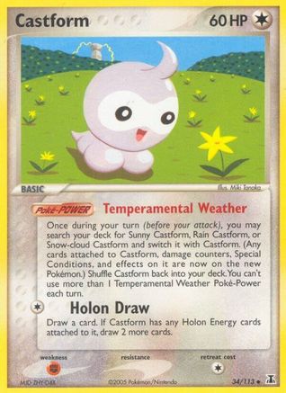 Castform (34/113) (Stamped) [EX: Delta Species] | Silver Goblin