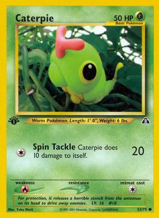 Caterpie (53/75) [Neo Discovery Unlimited] | Silver Goblin