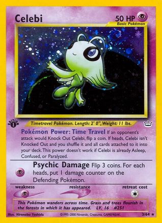 Celebi (3/64) [Neo Revelation 1st Edition] | Silver Goblin