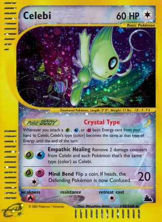Celebi (145/144) [Skyridge] Reverse Holofoil