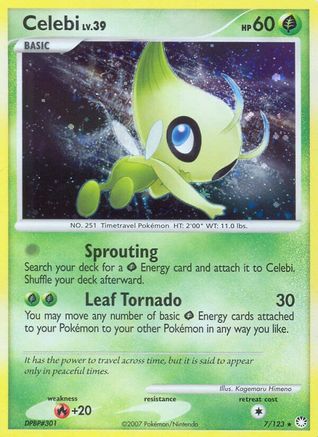 Celebi (7/123) [Diamond & Pearl: Mysterious Treasures] Reverse Holofoil