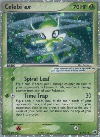 Celebi ex (117/115) [EX: Unseen Forces] | Silver Goblin