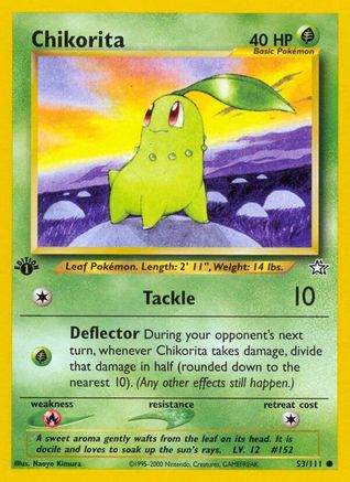 Chikorita (53/111) [Neo Genesis 1st Edition] | Silver Goblin