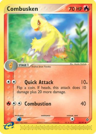 Combusken (25/97) [EX: Dragon] | Silver Goblin