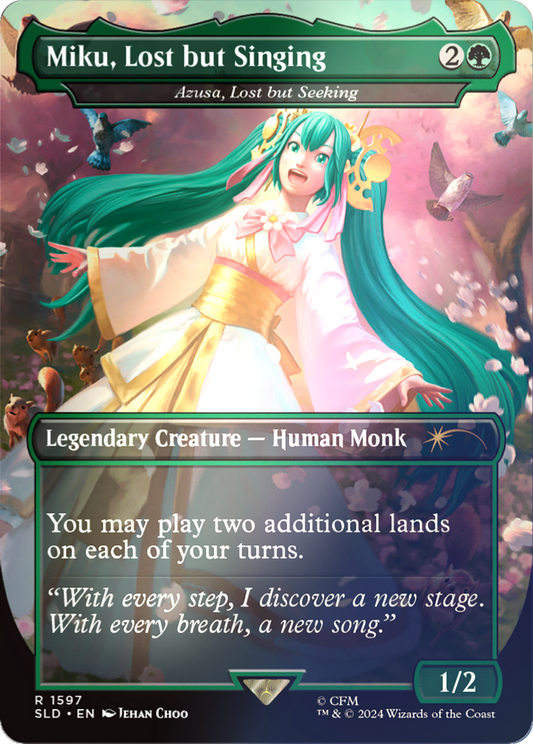 Azusa, Lost but Seeking / Miku, Lost but Singing(Borderless) Foil (1597★)
