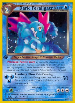 Dark Feraligatr (5/105) [Neo Destiny 1st Edition] | Silver Goblin