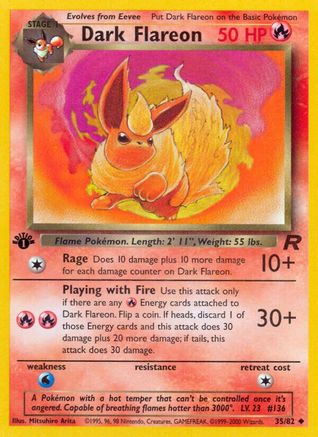 Dark Flareon (35/82) [Team Rocket Unlimited] | Silver Goblin