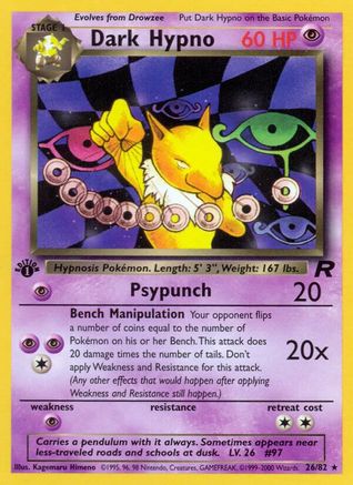 Dark Hypno (26) (1st Edition) - Team Rocket