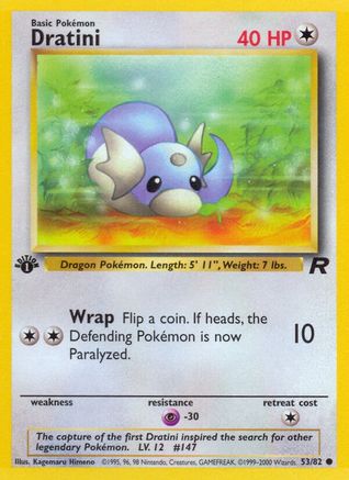 Dratini (53) (1st Edition) - Team Rocket