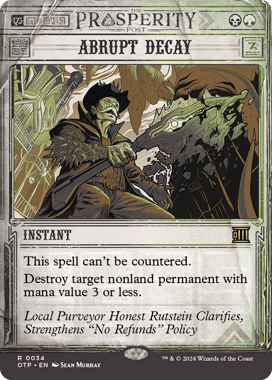 Abrupt Decay: (Showcase)(Borderless) (034)