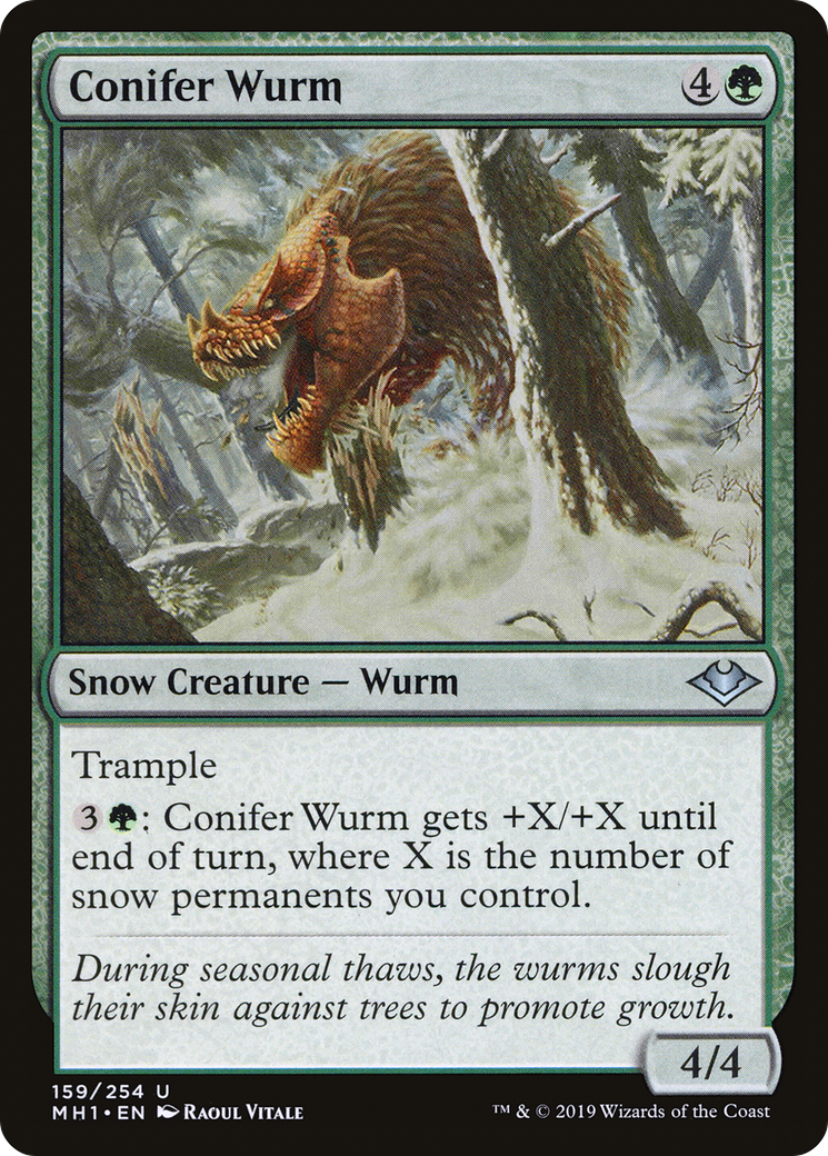 Conifer Wurm [Modern Horizons] | Silver Goblin