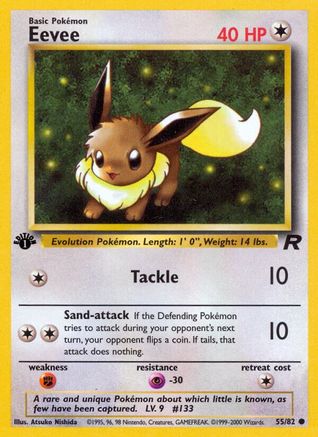 Eevee (55) (1st Edition) - Team Rocket