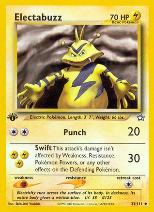 Electabuzz (33) 1st Edition - Neo Genesis