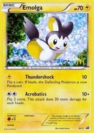 Emolga (6/12) [McDonald's Promos: 2012 Collection] | Silver Goblin