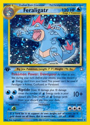 Feraligatr (5) (5) 1st Edition Holofoil - Neo Genesis