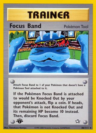 Focus Band (86/111) [Neo Genesis 1st Edition] | Silver Goblin