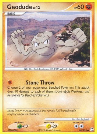 Geodude (84/123) [Diamond & Pearl: Mysterious Treasures] | Silver Goblin