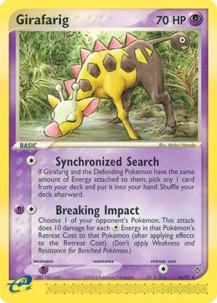 Girafarig (16/97) [EX: Dragon] | Silver Goblin