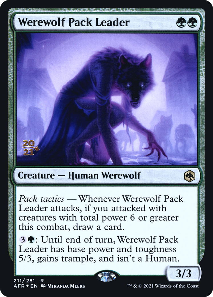 Werewolf Pack Leader [Dungeons & Dragons: Adventures in the Forgotten Realms Prerelease Promos]