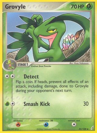 Grovyle (32/100) (Stamped) [EX: Crystal Guardians]