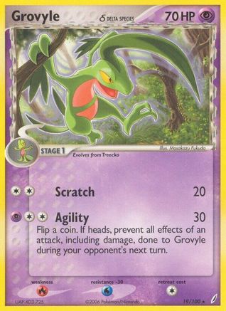 Grovyle (19/100) (Delta Species) (Stamped) [EX: Crystal Guardians]